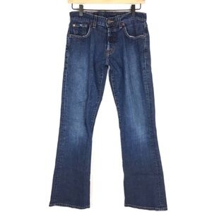 LUCKY BRAND Jeans Slim Bootleg Fit Denim Short Inseam Dark Wash 7M10533 Size 28